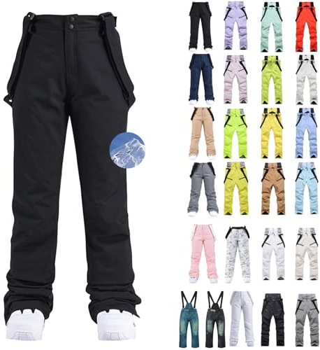 Schneehose Damen - Ski Hosen Für Frauen Schneehose Damen Wasserdicht 48 Snowboardhose Winter Mädchen Skihose Übergröße Große Größen Winterhose Mit Trägern Herren Baggy Und Jacke Pants Women Größe 50