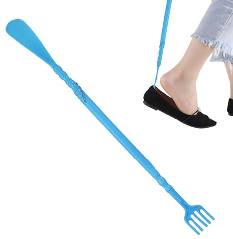 Rascador de espalda para calzado, pinza de garra para botas – Calzador para aliviar la picazón, mango largo portátil ligero para hombres y mujeres