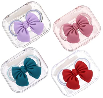 Healeved 4juegos Caja Portátil Herramientas para Lentes Estuche para Viaje Estuche Soporte Hermético