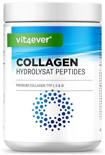 Collagene in polvere 500 g - 100% peptidi idrolizzati di collagene bioattivi - Collagene di tipo 1, 2 e 3 - Sapore neutro - Senza additivi