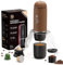 Cafetera Portatil Capsulas Compatible con Nespresso y Cafe Molido - Maquina de Cafe Multicapsulas para Llevar - Portatil Coffee Machine - Cafetera Universal para Llevar