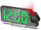 Maoskax Projection Alarm Clocks for Bedroom LED Digital Clock 180° Rotatable Projector Mirror Display Snooze Date Temperature 12/24H 3-Level Brightness for Home Office (Adapter Not Included)