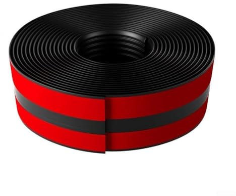 HOHOVYVY Protection de nez de marche antidérapante, profilé autocollant pour les bords d'escalier, couverture étanche (noir 10 ft)