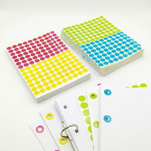 Hole Punch Reinforcement Stickers for Paper |2500 Pieces Paper Hole Reinforcements Circles for Binder Tear Prevention