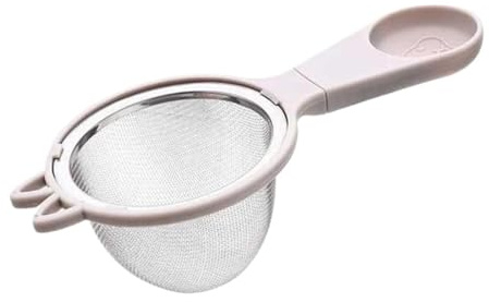 Tamiz pequeño de matcha con asa, colador de té de malla fina de acero inoxidable de alta calidad, ideal para tamizar cocina, colar té, café, jugo