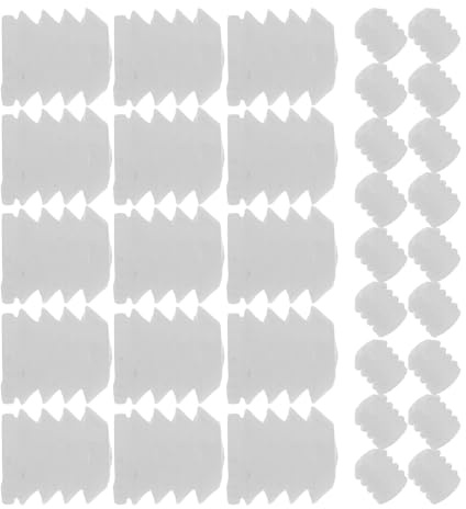 MAGICLULU 100 Pezzi Connettori per Mobili in Nylon Accessori per Giunti e Perni Fissaggio Kit per Montaggio e Riparazione Arredamento per Letti Tavoli e Sedie
