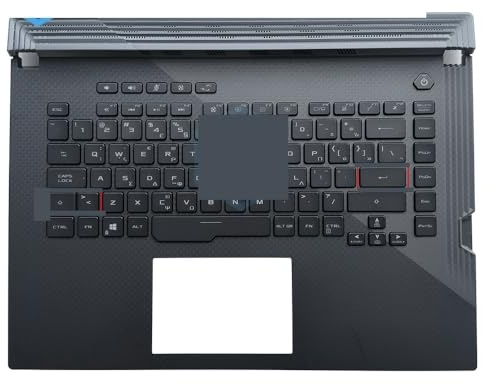 LIUHAOZ Laptop parts UK UA PO FR GR GK CS BE RGB Pre-key backlight laptop keyboard Topcase Palmrest For G531GV Laptop Keyboards C Shell(GK Greek)