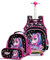 IvyH Schulranzen für Mädchen, Unisex, Grundschulranzen für Kinder, Schultaschen, College, wasserdicht, Jungen, Schultasche, Mädchen, Schulranzen, für Alltag und Reise, 20004t-3, Le Noir