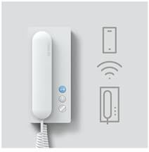 Siedle Festnetztelefon - weiß, Innenstation Türkommunikation, WLAN-Schnittstelle, 6+n-Technik, Etagenruf, Sprechen, Türöffnen, Licht, Siedle App