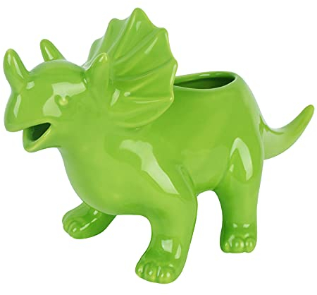 Vencer Gravy Boat Funny Novelty Stegosaurus Gravy Sauce Boat,for Broth,Milk,Salad Dressings,Creamer,Avocado Green,VHG-002G