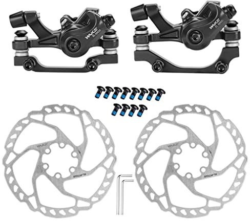 MTB Mechanische Scheibenbremsen Vorne Hinten Bremsen Bremssattel 160 mm Rotor Bremsen Kit Mechanische Scheibenbremsen Set für Mountainbike Rennrad Reiten Fahrrad