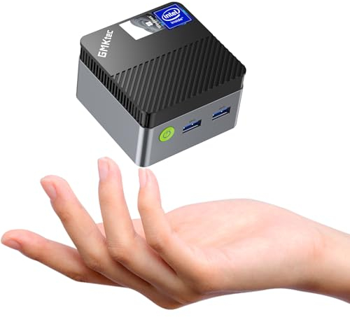 GMKtec Mini PC, G5 Micro Desktop Computer, 12th Gen Intel Alder Lake N97 (up to 3.60GHz) 12GB DDR5 256GB Hard Drive World's Smallest & Silent Office Pc for Business, School