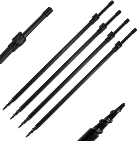 A&N 4 Stück Rutenhalter Bankstick Storm Pole Alu Drill 50-90cm teleskopierbar Rod pod