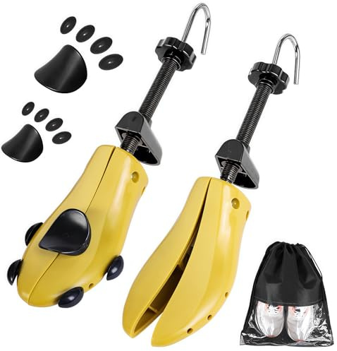 BLESSEDNESS Schuhspanner，Shoe Last Schuhspanner Herren Und Damen (für Herrengröße 43-52) 4-Wege Schuhdehner Schuhweiter für Einstellbare Länge und Breite 2 Stück/Mit Aufbewahrungsschuhbeutel