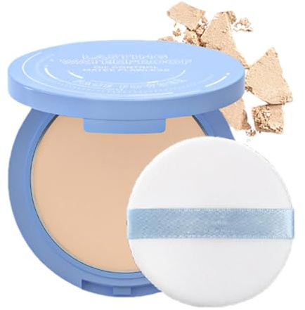 Polvo Compacto Facial Con Control De Aceite Mate | Polvo Prensado Matte Perfection,Polvo De Fijación Mate,Polvo De Acabado Impermeable,Polvo Facial Ligero