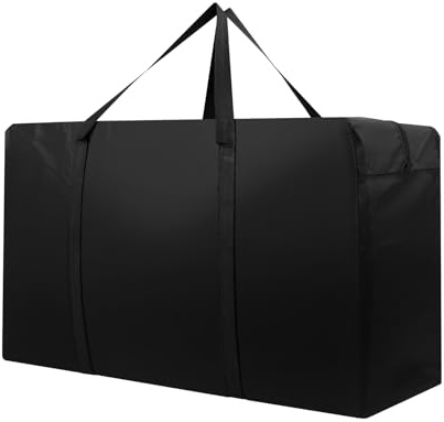 Cozary 150L Bolsa de Almacenamiento, 600D Oxford Bolsa de Mudanza, Bolsas de Transporte para Guardar Ropa Sabanas Mantas y Edredones, 85 x 55 x 33 CM, Negro