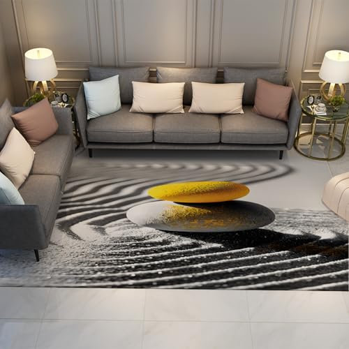 Via Vela Gradient Color Teppich 120x180cm - Romantische Bunte Rosen und Orang-Utans Maschinenwaschbarer Rutschfester dünner Teppich mit niedrigem Flor für Schlafzimmer Indoor