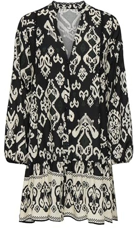 ONLY Carmakoma Caraja Ls Robe WVN Noos, Noir, 54