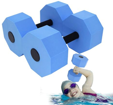 Pesi Per Acquagym,1 Par di Pesi in Schiuma per Esercizi in Piscina | Attrezzatura Aerobica Ad Alta Densità Leggera Per Allenamento Indoor Bambini E Dimagrimento