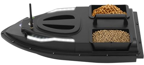 Jerool Remote Control Bait Boats for Carp Fishing | Control Range 500m 3.36miles/H | with LCD and Battery | Load Capacity 3.31 Lbs | Moving in a Straight Line and Turning | for Casting Bait