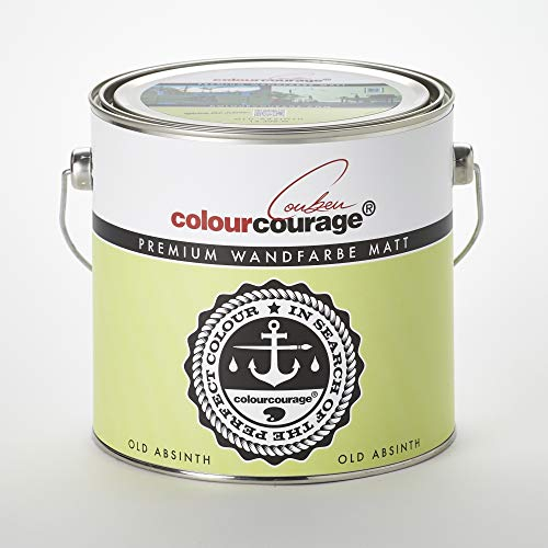 Premium Wandfarbe colourcourage matt Old Absinth 2,5L - weitere einzigartige Farbtöne erhältlich