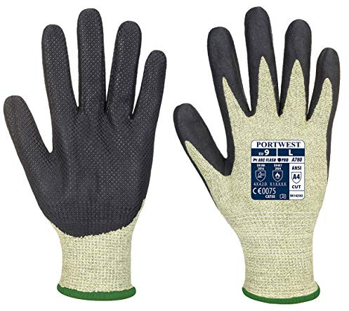 Portwest Arc Grip Glove, Size: M, Colour: Green/Black, A780E8RM