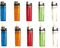 SweedZ Lot de 10 briquets jetables, transparents.