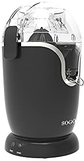 SOGO Exprimidor de Zumo Eléctrico Automático 0.6L Bajo Consumo para Cítricos - Boquilla Antigoteo - Fácil de Limpiar - Exprimidor Compacto y Potente