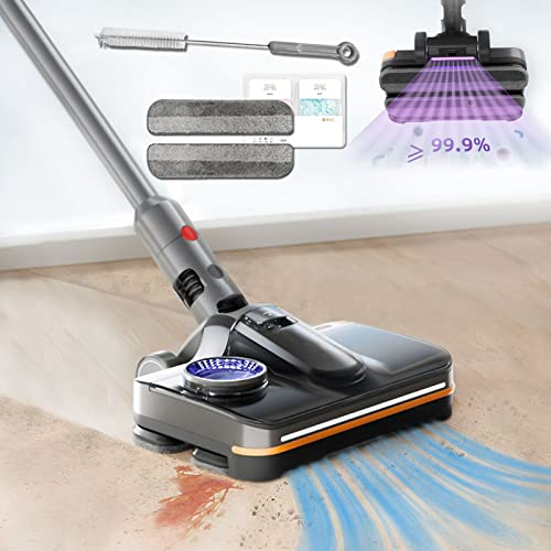 Testa di Mocio Elettrico per Dyson V15 V11 V10 V8 V12 Slim Aspirapolvere Accessori,lavapavimenti con Luce LED UV,230ml Serbatoio dell'Acqua Rimovibile,Home Marmo Parquet Pavimenti Pulizia（Standard）