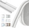 Maudzlan 236 inch/6m Window Draft Blocker,Insect Proof Self-Adhesive Insulation Seal Strip Draught Excluder Sound Proofing Strip, Foam Tape for Windows Doors (White), (Maudzlan01)