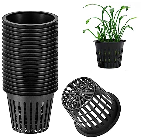 Trsnzul Cesto Idroponico 20 Pezzi Maglia Netto Pentola per Idroponico Piantare Cesti Giardino Cestino per Piantare Cesto per Coltura Idroponico Vaso Idroponico per Coltura Idroponico