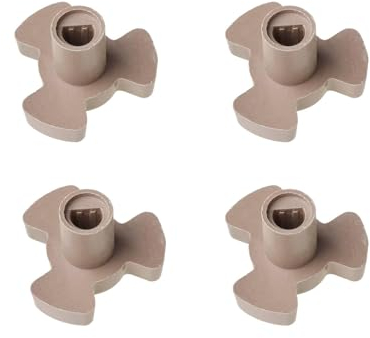 4 Stück Microwave Turntable Coupler, Koppler für Drehteller, mikrowellenherd Plattenspieler mikrowellen drehteller koppler Ersatz-Antriebsteil, für Mikrowellen-Standbehälter