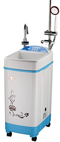 Smart Thermostat - Scaldabagno elettrico da 80 l con doccia, macchina da bagno istantanea, per uso mobile sotto il lavandino, per riporre la casa