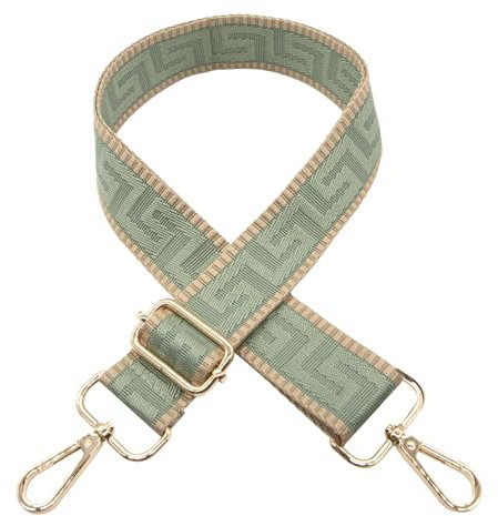 Long Keeper Breiter Taschengurt 3,8 cm Taschengurte Zum Wechseln Retro Schultergurt für Taschen Gurt für Handtasche Umhängetasche Bauchtasche Crossbody Bag (Grün)