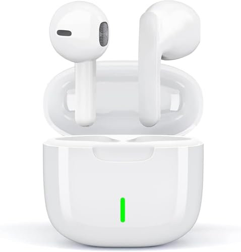 Bluetooth Kopfhörer In Ear, Kopfhörer Kabellos Bluetooth 5.3 Wireless Earbuds mit 4 Noise Cancelling Mic, 40Std Hi-Fi Stereo Touch Control IP7 Wasserdicht Sport Ohrhörer für iPhone/Android/Samsung