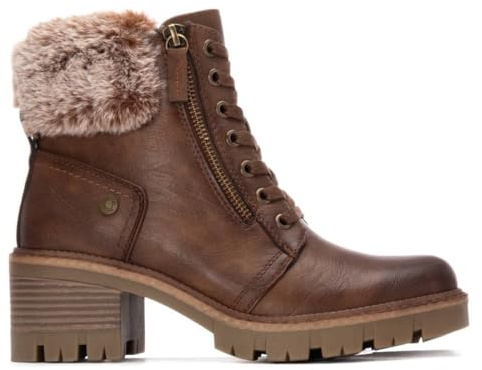 REFRESH - Botín Mujer Camel - Calzado Cómodo y Versátil - Moda casual - Modelo 17291102 (Talla 39)