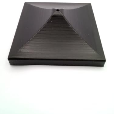 Fence Post Black Protection Caps for Wooden Posts 75mm x 75mm (3 X 3) Require to be Fixed into Place as Measure 85 x 85mm .Black Plastic Covers - Pack of 8