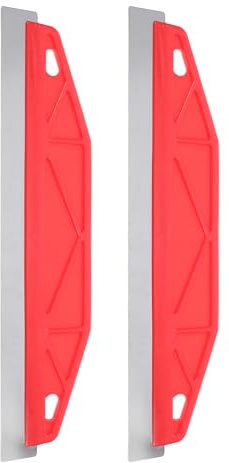 SHINEOFI Protector de Pintura Acero Inoxidable 2 Piezas, Guía de Corte de Borde Recto para Papel Tapiz y Bordes, Herramienta Multiusos sin Cinta para Pintura en Paredes, Zócalos y Marcos,