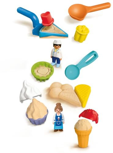 Playmobil | Junior | Set | Ensemble de Jouets de Sable pour Un Jeu créatif en Plein air | avec Accessoires pour Construire, Modeler & Explorer | pour Enfants dès 1 an | 210529