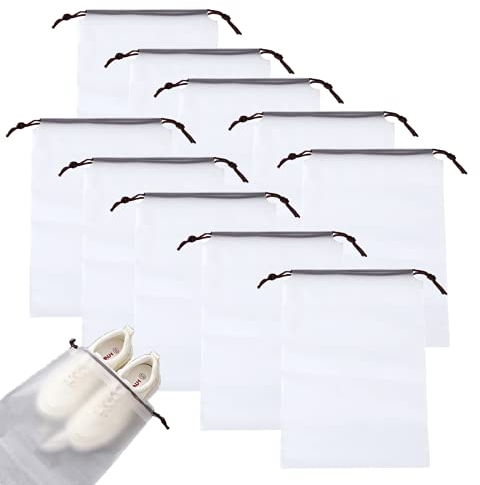 GAOHAN 10 Pcs Shoe Bags Storage Bags Multifunctional Waterproof Cosmetic Bag Underwear Bag Travel Storage Bag Dust Proof Bag Shoe Storage Bag