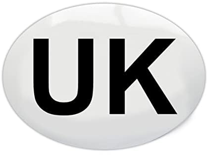 Simply Auto ST32 Magnetic UK Plate, Black & White