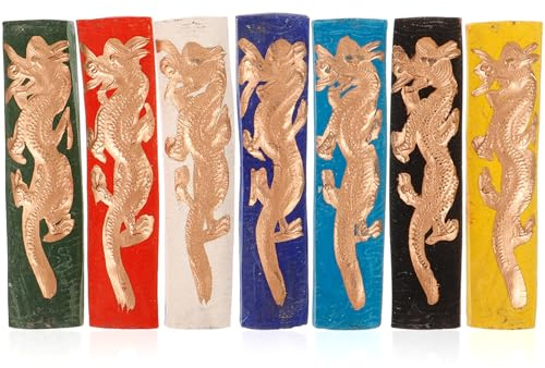 HOODANCOS 7pcs Ink Stick for Traditional Chinese Calligraphy and Painting Handmade Drawing Ink Block for Students and Artists and Easy to Use