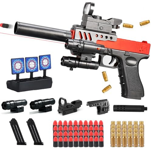 Leksakspistol för barn i skumgummi, M416 Bullet Gun M416, skumpistol, manuell påfyllning, mjuk pistol för barn, 12+ år, presenter