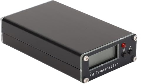 2000m FM -Sändare, Långsändare Sändare med 1 M Teleskopantenn, LCD -frekvensdisplay, 0,5W 500MW 76 Till 108MHz FM Stereo Sändare för Skolan, Kyrkan