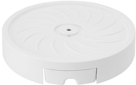 Soporte rodante para plantas con ruedas, macetero de plástico resistente, bandeja móvil para plantas en maceta para decoración de jardín interior y exterior (Ancho interior blanco 26 cm/10,2 pulgadas)