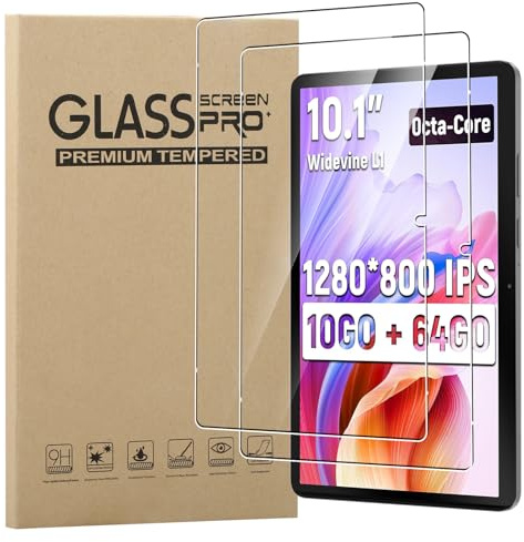MEMELOKA Vetro Temperato per Yicty CCA10 Tablet 10 Pollici, 2 Pezzi Durezza 9H Antigraffio HD [Anti-Impronta][Senza Bolle] Pellicola Protettiva