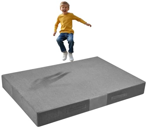 VEVOR Crash Pad, 6 x 4 ft Crash Pad for Kids Sensory with Soft Thick Foam and Washable Cover, Giant Pillow Mat Large Sensory Room Equipment for Children and Adults Jumping, Play, Climbing & Gymnastics