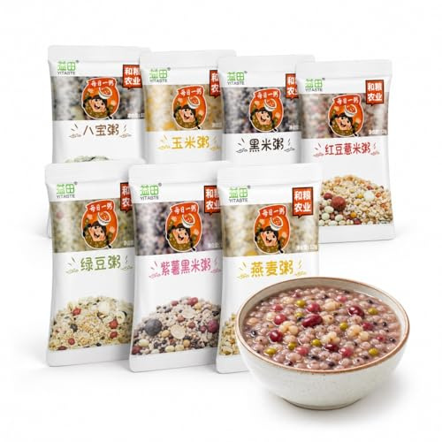 Pack Varié De Bouillie Céréales Mélangées For 7 Jours : Saveurs, 120 G/sac, Petit-déjeuner Et Dîner Faciles À Cuisiner, Boîte Grains Entiers (120 G X 7)
