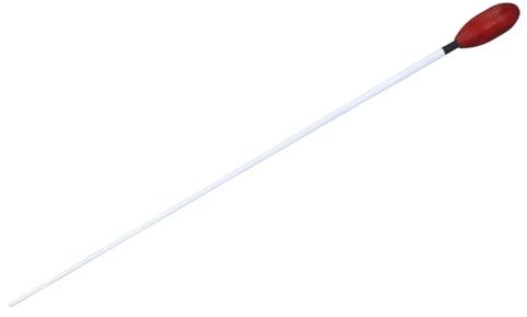 AMONIDA Musikdirigent Baton Slitstarkt Mahognyhandtag Lätt Glasfiberstav för Körorkester och Konsertframträdanden (R135I 45mm)