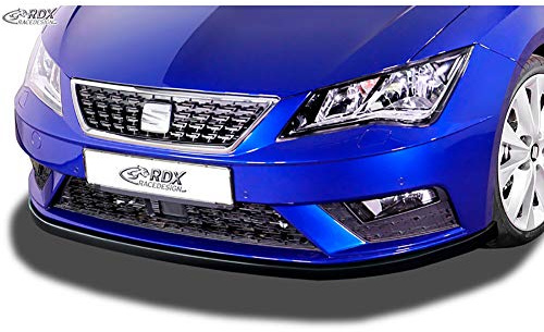 Spoiler anteriore compatibile con Seat Leon 5F SC/5 porte/ST Facelift 2017- escl. FR/Cupra (ABS Nero lucido)